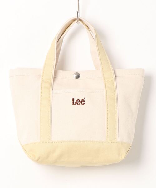 Lee（リー）の「★LEE★キャンバスミニトート（トートバッグ・レディース・ブラック/ダークブルー/カモフラージュ/ライトベージュ/ライトグレー/ネイビー/オリーブ/オフホワイト/ワインレッド/レッド・FREE）」の5枚目の写真