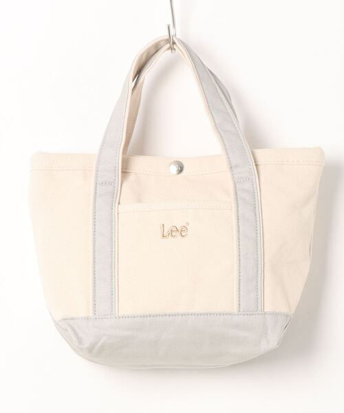Lee（リー）の「★LEE★キャンバスミニトート（トートバッグ・レディース・ブラック/ダークブルー/カモフラージュ/ライトベージュ/ライトグレー/ネイビー/オリーブ/オフホワイト/ワインレッド/レッド・FREE）」の4枚目の写真