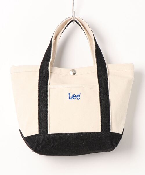 Lee（リー）の「★LEE★キャンバスミニトート（トートバッグ・レディース・ブラック/ダークブルー/カモフラージュ/ライトベージュ/ライトグレー/ネイビー/オリーブ/オフホワイト/ワインレッド/レッド・FREE）」の3枚目の写真