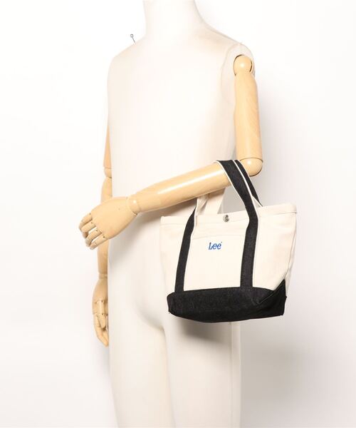 Lee（リー）の「★LEE★キャンバスミニトート（トートバッグ・レディース・ブラック/ダークブルー/カモフラージュ/ライトベージュ/ライトグレー/ネイビー/オリーブ/オフホワイト/ワインレッド/レッド・FREE）」の14枚目の写真