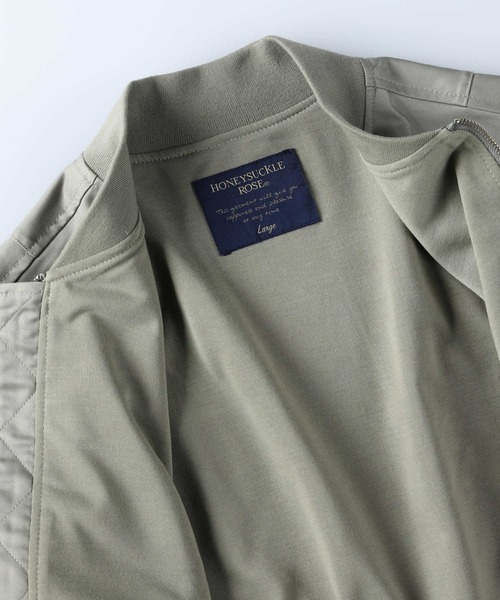 HONEYSUCKLE ROSE（ハニーサックルローズ）の「【HONEYSUCKLE ROSE】ショートライトＭＡ−１（MA-1・レディース・オリーブ/ブラック・M/L）」の20枚目の写真