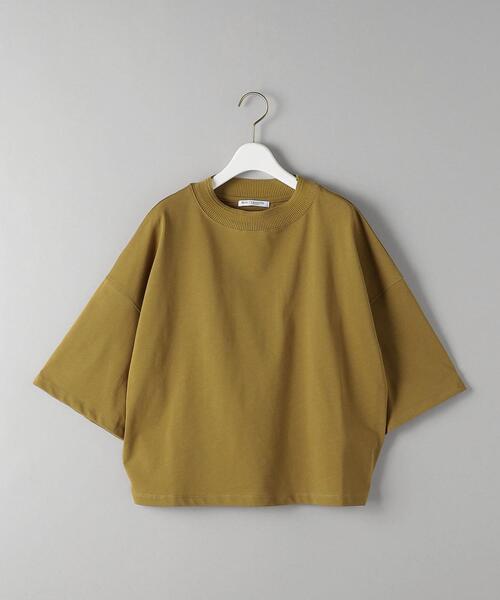 BEAUTY&YOUTH UNITED ARROWS（ビューティーアンドユースユナイテッドアローズ）の「BY コットンモックネック Tシャツ（Tシャツ/カットソー・レディース・ホワイト/ブラック/オリーブ/ピンク/マスタード/ダークグレー・FREE）」の5枚目の写真