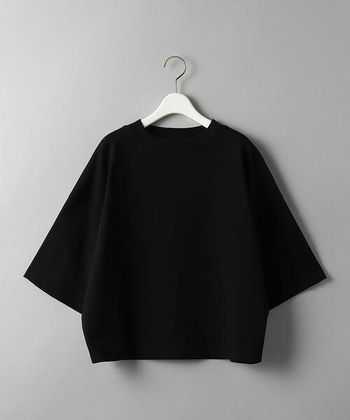 BEAUTY&YOUTH UNITED ARROWS（ビューティーアンドユースユナイテッドアローズ）の「BY コットンモックネック Tシャツ（Tシャツ/カットソー・レディース・ホワイト/ブラック/オリーブ/ピンク/マスタード/ダークグレー・FREE）」の2枚目の写真