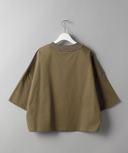 BEAUTY&YOUTH UNITED ARROWS（ビューティーアンドユースユナイテッドアローズ）の「BY コットンモックネック Tシャツ（Tシャツ/カットソー・レディース・ホワイト/ブラック/オリーブ/ピンク/マスタード/ダークグレー・FREE）」の10枚目の写真