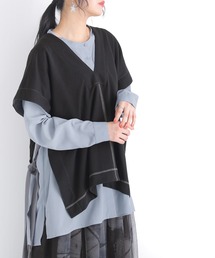 osharewalker | 『ミニ裏毛配色ステッチベスト』(ベスト)