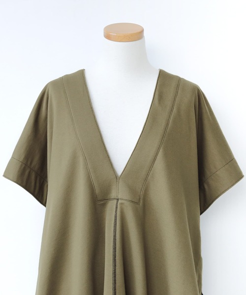 osharewalker（オシャレウォーカー）の「【廃盤】『ミニ裏毛配色ステッチベスト』（ベスト・レディース・ブラック/カーキ・FREE）」の21枚目の写真