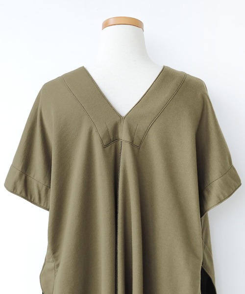 osharewalker（オシャレウォーカー）の「【廃盤】『ミニ裏毛配色ステッチベスト』（ベスト・レディース・ブラック/カーキ・FREE）」の22枚目の写真