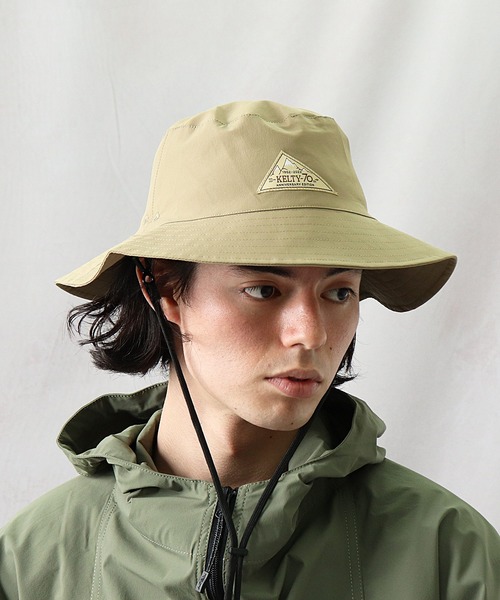 KELTY(ケルティ)の「【 KELTY / ケルティ 】# CORDURA (コーデュラ) ストレッチナイロン ポケッタブル サファリ ハット(ハット・メンズ・ブラック/ベージュ/オリーブドラブ・FREE)」の3枚目の写真