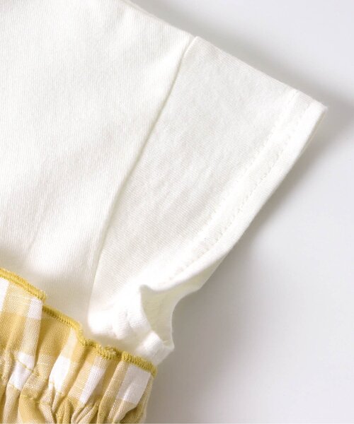 BREEZE（ブリーズ）の「チェックドッキングTシャツ（Tシャツ/カットソー・キッズ・イエロー/ブルー・100/110/130/140/90/80/120）」の11枚目の写真