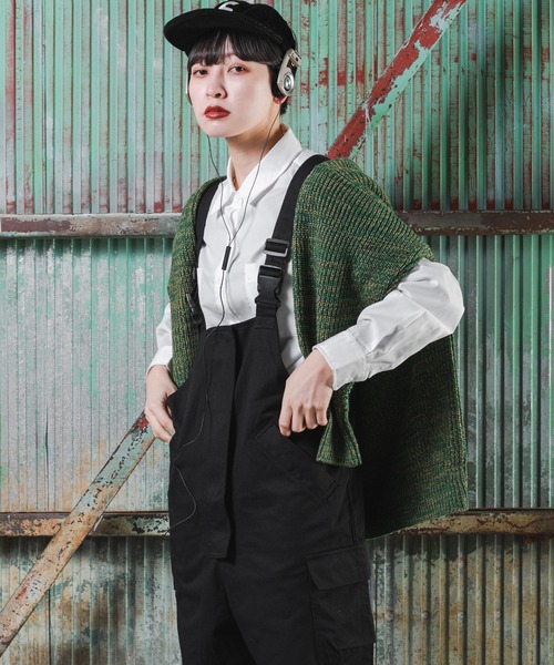 kutir（クティール）の「ミリタリーオーバーオール（サロペット/オーバーオール・レディース・ブラック/カーキ・SMALL/MEDIUM/LARGE）」の11枚目の写真