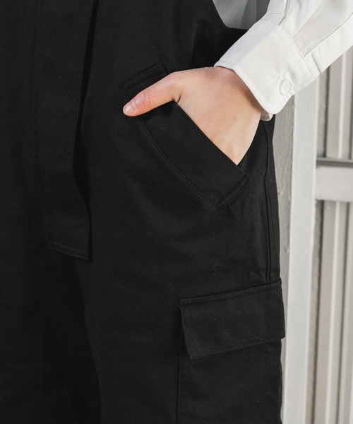 kutir（クティール）の「ミリタリーオーバーオール（サロペット/オーバーオール・レディース・ブラック/カーキ・SMALL/MEDIUM/LARGE）」の20枚目の写真