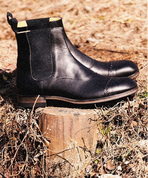 SPACE CRAFT（スペースクラフト）の「SPACE CRAFT スペースクラフト / MEDALLION SIDE GORE メダリオン サイドゴアブーツ / SC-435（ブーツ・レディース・グレー/ブラック・25.5cm/26cm/24.5cm/24cm/25cm/23.5cm/23cm/27cm/26.5cm）」の7枚目の写真