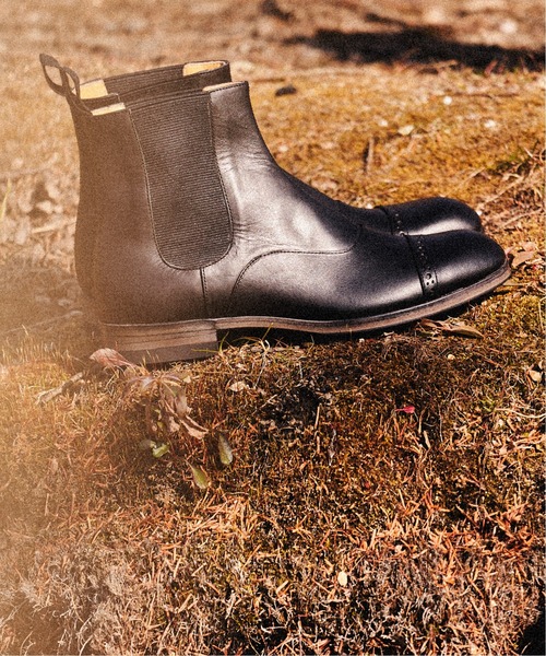 SPACE CRAFT（スペースクラフト）の「SPACE CRAFT スペースクラフト / MEDALLION SIDE GORE メダリオン サイドゴアブーツ / SC-435（ブーツ・レディース・グレー/ブラック・25.5cm/26cm/24.5cm/24cm/25cm/23.5cm/23cm/27cm/26.5cm）」の4枚目の写真