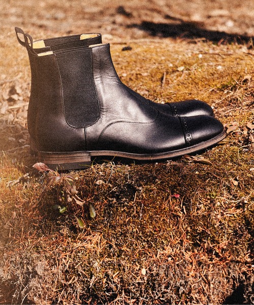 SPACE CRAFT（スペースクラフト）の「SPACE CRAFT スペースクラフト / MEDALLION SIDE GORE メダリオン サイドゴアブーツ / SC-435（ブーツ・レディース・グレー/ブラック・25.5cm/26cm/24.5cm/24cm/25cm/23.5cm/23cm/27cm/26.5cm）」の3枚目の写真