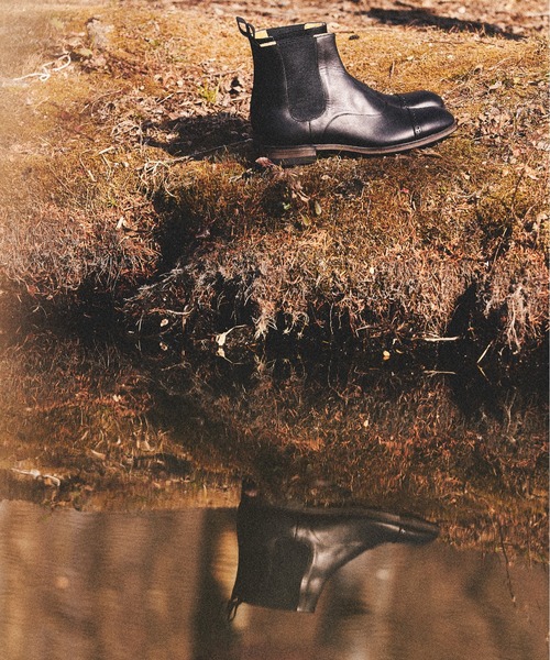 SPACE CRAFT（スペースクラフト）の「SPACE CRAFT スペースクラフト / MEDALLION SIDE GORE メダリオン サイドゴアブーツ / SC-435（ブーツ・レディース・グレー/ブラック・25.5cm/26cm/24.5cm/24cm/25cm/23.5cm/23cm/27cm/26.5cm）」の5枚目の写真