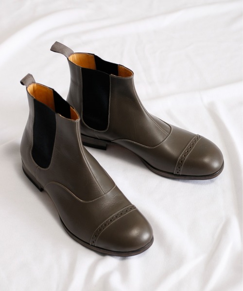 SPACE CRAFT（スペースクラフト）の「SPACE CRAFT スペースクラフト / MEDALLION SIDE GORE メダリオン サイドゴアブーツ / SC-435（ブーツ・レディース・グレー/ブラック・25.5cm/26cm/24.5cm/24cm/25cm/23.5cm/23cm/27cm/26.5cm）」の15枚目の写真