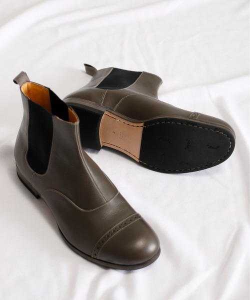 SPACE CRAFT（スペースクラフト）の「SPACE CRAFT スペースクラフト / MEDALLION SIDE GORE メダリオン サイドゴアブーツ / SC-435（ブーツ・レディース・グレー/ブラック・25.5cm/26cm/24.5cm/24cm/25cm/23.5cm/23cm/27cm/26.5cm）」の14枚目の写真