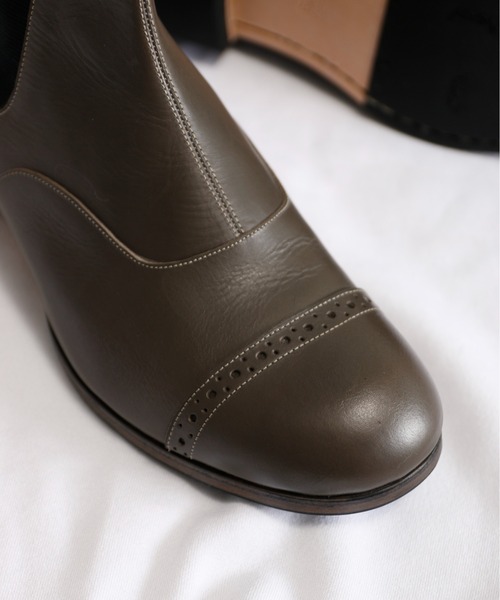 SPACE CRAFT（スペースクラフト）の「SPACE CRAFT スペースクラフト / MEDALLION SIDE GORE メダリオン サイドゴアブーツ / SC-435（ブーツ・レディース・グレー/ブラック・25.5cm/26cm/24.5cm/24cm/25cm/23.5cm/23cm/27cm/26.5cm）」の13枚目の写真