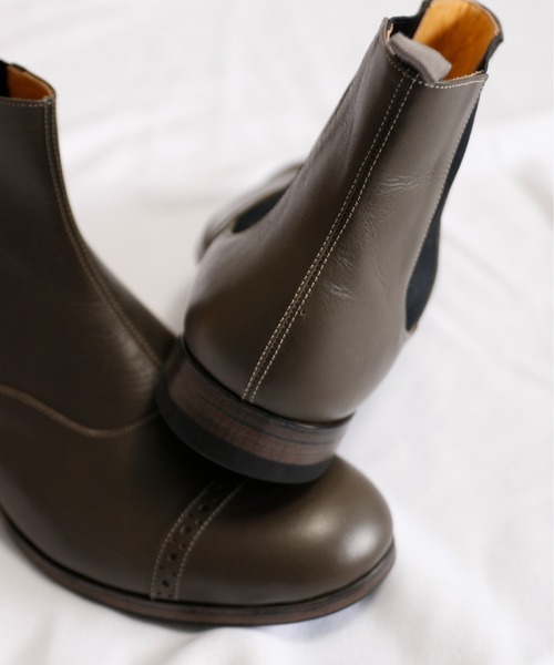 SPACE CRAFT（スペースクラフト）の「SPACE CRAFT スペースクラフト / MEDALLION SIDE GORE メダリオン サイドゴアブーツ / SC-435（ブーツ・レディース・グレー/ブラック・25.5cm/26cm/24.5cm/24cm/25cm/23.5cm/23cm/27cm/26.5cm）」の11枚目の写真