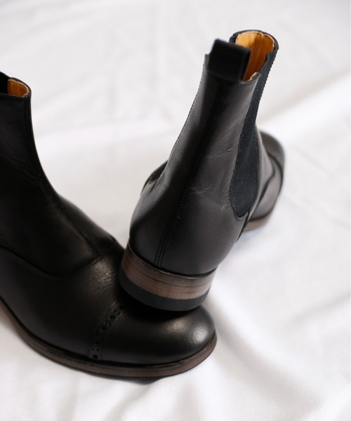 SPACE CRAFT（スペースクラフト）の「SPACE CRAFT スペースクラフト / MEDALLION SIDE GORE メダリオン サイドゴアブーツ / SC-435（ブーツ・レディース・グレー/ブラック・25.5cm/26cm/24.5cm/24cm/25cm/23.5cm/23cm/27cm/26.5cm）」の20枚目の写真