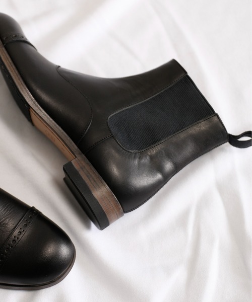 SPACE CRAFT（スペースクラフト）の「SPACE CRAFT スペースクラフト / MEDALLION SIDE GORE メダリオン サイドゴアブーツ / SC-435（ブーツ・レディース・グレー/ブラック・25.5cm/26cm/24.5cm/24cm/25cm/23.5cm/23cm/27cm/26.5cm）」の19枚目の写真