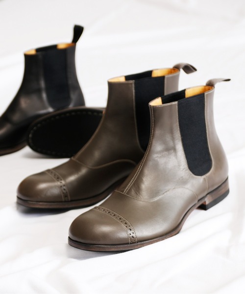 SPACE CRAFT（スペースクラフト）の「SPACE CRAFT スペースクラフト / MEDALLION SIDE GORE メダリオン サイドゴアブーツ / SC-435（ブーツ・レディース・グレー/ブラック・25.5cm/26cm/24.5cm/24cm/25cm/23.5cm/23cm/27cm/26.5cm）」の16枚目の写真