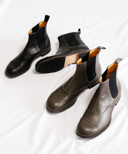 SPACE CRAFT（スペースクラフト）の「SPACE CRAFT スペースクラフト / MEDALLION SIDE GORE メダリオン サイドゴアブーツ / SC-435（ブーツ・レディース・グレー/ブラック・25.5cm/26cm/24.5cm/24cm/25cm/23.5cm/23cm/27cm/26.5cm）」の18枚目の写真