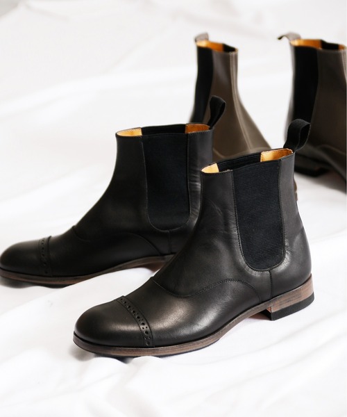 SPACE CRAFT（スペースクラフト）の「SPACE CRAFT スペースクラフト / MEDALLION SIDE GORE メダリオン サイドゴアブーツ / SC-435（ブーツ・レディース・グレー/ブラック・25.5cm/26cm/24.5cm/24cm/25cm/23.5cm/23cm/27cm/26.5cm）」の17枚目の写真