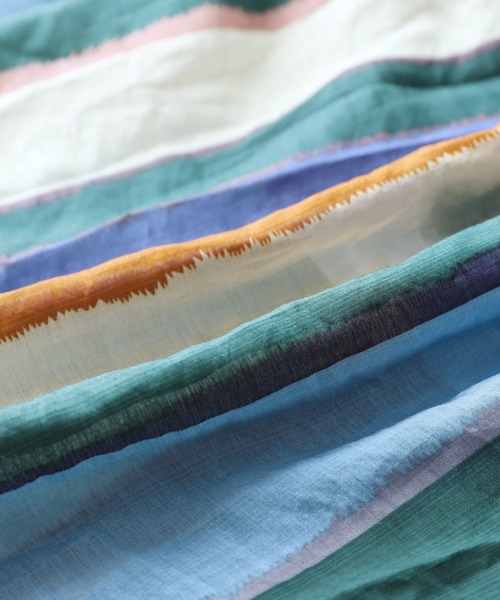 reca（レカ）の「変形ストライプロングスカート（スカート・レディース・オレンジ/ブルー・FREE）」の9枚目の写真