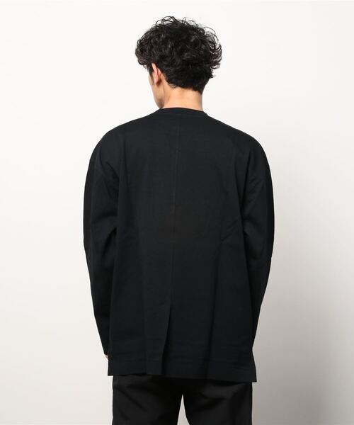 FORTUNA HOMME(フォルトゥナオム)の「FORTUNAHOMME Higauge Tailored L/S Tee(Tシャツ/カットソー・メンズ・ブラック/ホワイト・2/1)」の9枚目の写真