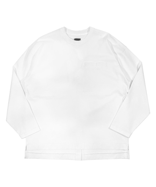 FORTUNA HOMME(フォルトゥナオム)の「FORTUNAHOMME Higauge Tailored L/S Tee(Tシャツ/カットソー・メンズ・ブラック/ホワイト・2/1)」の2枚目の写真