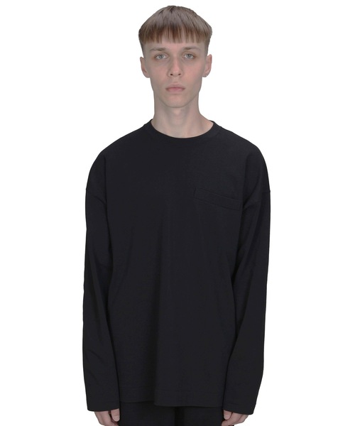 FORTUNA HOMME(フォルトゥナオム)の「FORTUNAHOMME Higauge Tailored L/S Tee(Tシャツ/カットソー・メンズ・ブラック/ホワイト・2/1)」の1枚目の写真