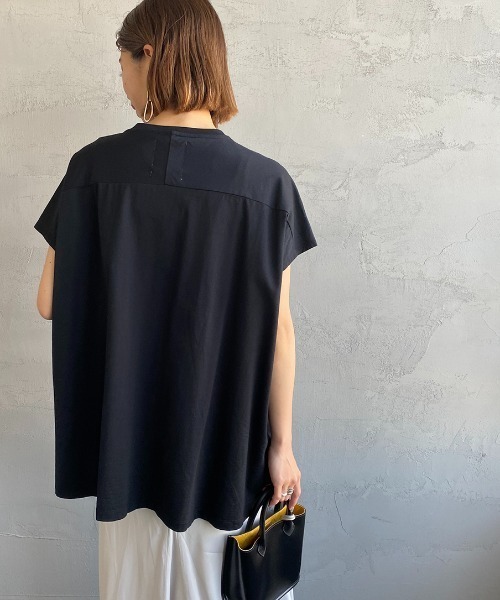 tシャツ 「MICA＆DEAL/マイカアンドディール」 別注 CHNO フレンチスリーブロゴプリントTシャツ レディース MICA&DEAL tシャツ 「MICA＆DEAL/マイカアンドディール」 別注