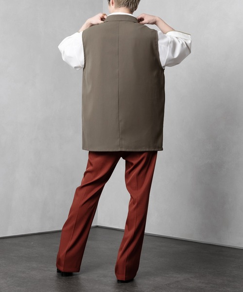 Adoon plain(アドーンプレーン)の「【Adoon plain】ダブルテーラードジレ(ベスト・メンズ・ブラック/ブルー/ライトブラウン・FREE)」の22枚目の写真