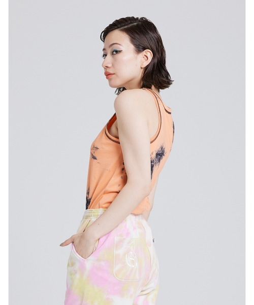 Little sunny bite（リトルサニーバイト）の「Tie -dye tank top（タンクトップ・レディース・ホワイト/イエロー/オレンジ・SMALL/MEDIUM）」の8枚目の写真