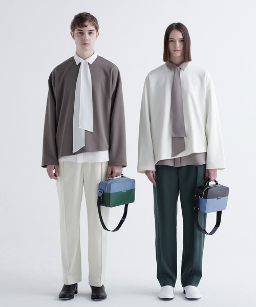 CULLNI(クルニ)の「22-AW-004 / Wool Chino Wide 1-Tuck Gurkha Pants(スラックス・メンズ・ブラック/ブルーグレー/オフホワイト/グリーン・2/1/0)」の9枚目の写真