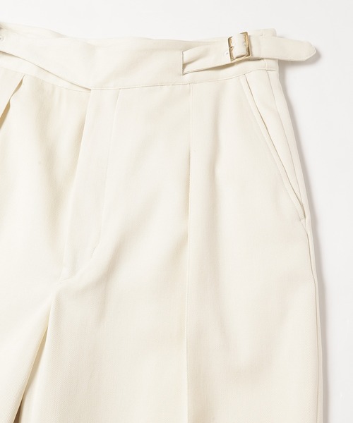 CULLNI(クルニ)の「22-AW-004 / Wool Chino Wide 1-Tuck Gurkha Pants(スラックス・メンズ・ブラック/ブルーグレー/オフホワイト/グリーン・2/1/0)」の18枚目の写真