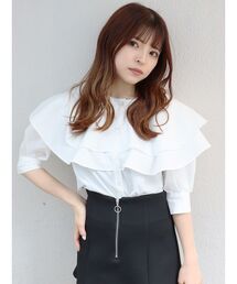 【WEB限定】ボリュームフリルブラウス