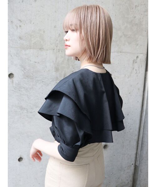 MURUA（ムルーア）の「【WEB限定】ボリュームフリルブラウス（シャツ/ブラウス・レディース・ホワイト/ブラック・FREE）」の3枚目の写真