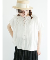 Samansa Mos2 | ピンタックワイドブラウス(シャツ/ブラウス)