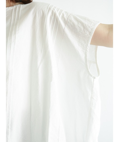 Samansa Mos2（サマンサ モスモス）の「ピンタックワイドブラウス（シャツ/ブラウス・レディース・オフホワイト/レッド/モカ/ブラック・ﾌﾘ-）」の18枚目の写真