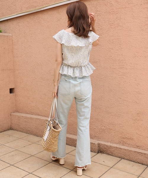 one after another NICE CLAUP（ワンアフターアナザーナイスクラップ）の「フェミニンブラウスインナー2枚セット（Tシャツ/カットソー・レディース・ホワイト/ブラック系その他/ブルー系その他・FREE）」の15枚目の写真