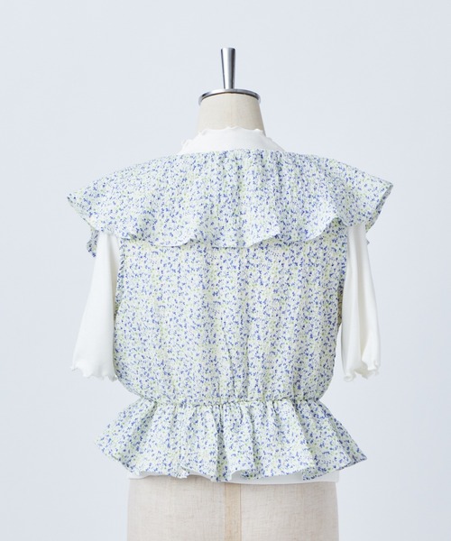 one after another NICE CLAUP（ワンアフターアナザーナイスクラップ）の「フェミニンブラウスインナー2枚セット（Tシャツ/カットソー・レディース・ホワイト/ブラック系その他/ブルー系その他・FREE）」の18枚目の写真