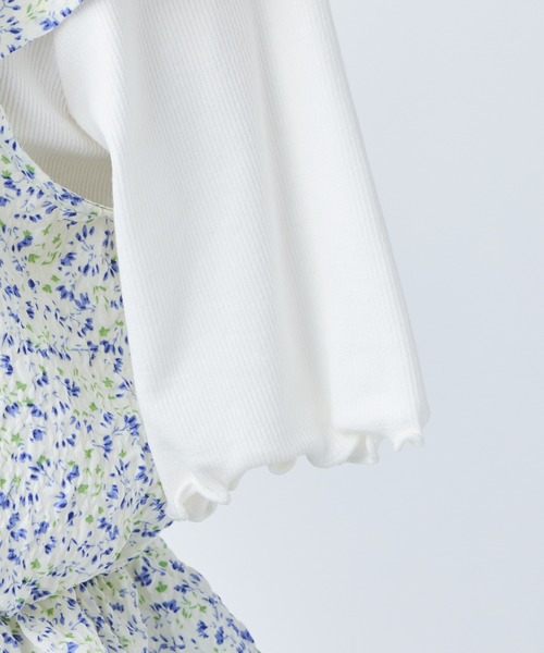 one after another NICE CLAUP（ワンアフターアナザーナイスクラップ）の「フェミニンブラウスインナー2枚セット（Tシャツ/カットソー・レディース・ホワイト/ブラック系その他/ブルー系その他・FREE）」の22枚目の写真