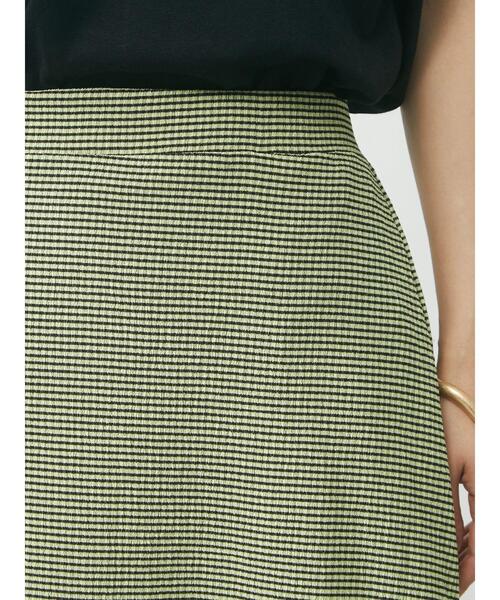 Green　Parks（グリーンパークス）の「・novem9 サッカーギンガムマーメイドスカート（スカート・レディース・ネイビー/イエロー/アイボリー・FREE）」の11枚目の写真