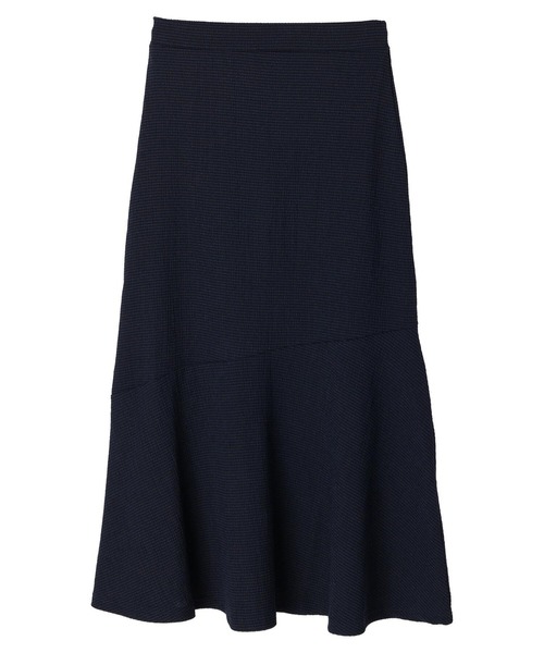 Green　Parks（グリーンパークス）の「・novem9 サッカーギンガムマーメイドスカート（スカート・レディース・ネイビー/イエロー/アイボリー・FREE）」の2枚目の写真