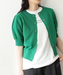 N.(N. Natural Beauty Basic) | ◆変形ジャガードクルーネックニットカーディガン(カーディガン/ボレロ)