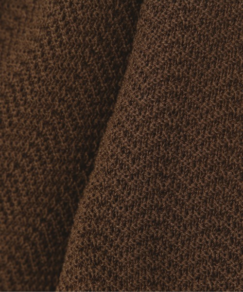 N.（N. Natural Beauty Basic）（エヌエヌナチュラルビューティーベーシック）の「◆変形ジャガードクルーネックニットカーディガン（カーディガン/ボレロ・レディース・オフホワイト/ブラウン/グリーン/ブルー・MEDIUM）」の19枚目の写真