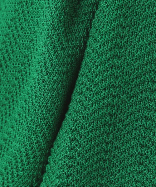 N.（N. Natural Beauty Basic）（エヌエヌナチュラルビューティーベーシック）の「◆変形ジャガードクルーネックニットカーディガン（カーディガン/ボレロ・レディース・オフホワイト/ブラウン/グリーン/ブルー・MEDIUM）」の21枚目の写真