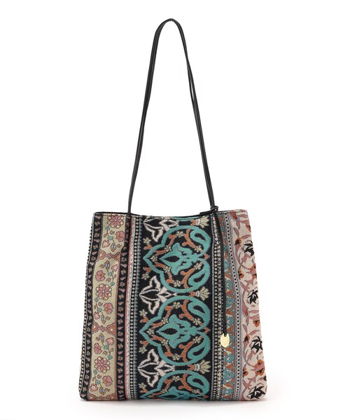 SHOO・LA・RUE（シューラルー）の「◆つまみハンドルトートバッグ（トートバッグ・レディース・ホワイト/ブラック/ダークグリーン/グレー/オレンジ/ブラック系3/アイボリー/ブラック系/ピンク系・00）」の5枚目の写真